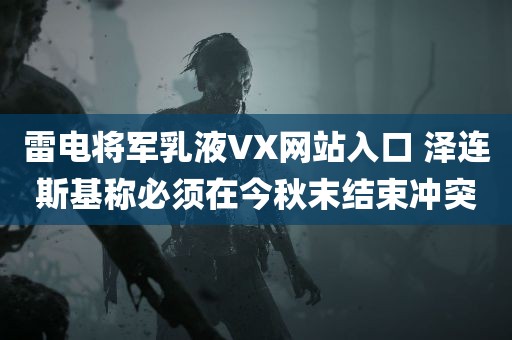 雷电将军乳液VX网站入口 泽连斯基称必须在今秋末结束冲突