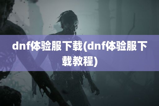 dnf体验服下载(dnf体验服下载教程)