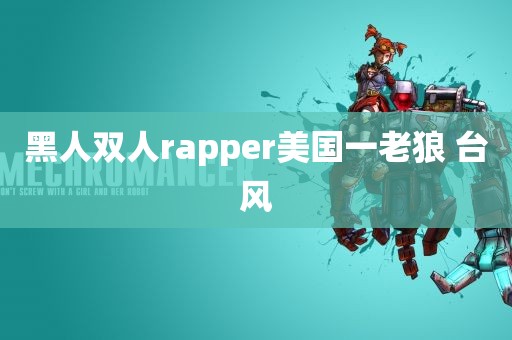 黑人双人rapper美国一老狼 台风