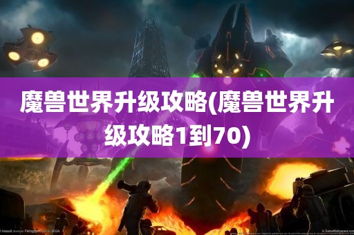 魔兽世界升级攻略(魔兽世界升级攻略1到70)