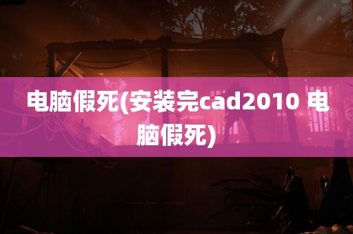 电脑假死(安装完cad2010 电脑假死)