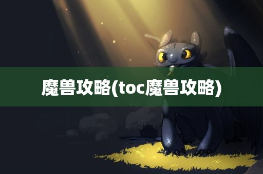 魔兽攻略(toc魔兽攻略)