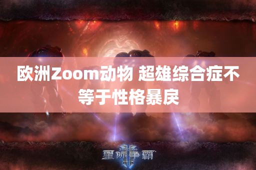 欧洲Zoom动物 超雄综合症不等于性格暴戾