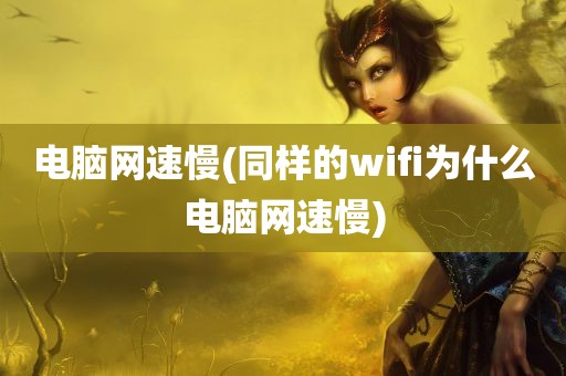 电脑网速慢(同样的wifi为什么电脑网速慢)