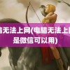 电脑无法上网(电脑无法上网但是微信可以用)