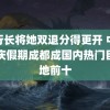 张行长将她双退分得更开 中秋国庆假期成都成国内热门目的地前十