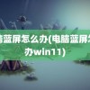 电脑蓝屏怎么办(电脑蓝屏怎么办win11)