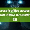 microsoft office access(Microsoft Office Access怎么下载)