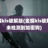 金蝶kis破解版(金蝶kis破解版未检测到加密狗)