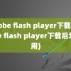 adobe flash player下载(adobe flash player下载后怎么用)