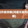 问道升级攻略(问道元婴升级攻略)