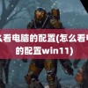 怎么看电脑的配置(怎么看电脑的配置win11)