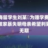 上海留学生刘某玥为赚学费 女子被家暴失明母亲希望判男方无期