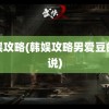 韩娱攻略(韩娱攻略男爱豆的小说)