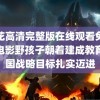 野花高清完整版在线观看免费7 电影野孩子朝着建成教育强国战略目标扎实迈进