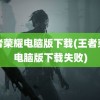 王者荣耀电脑版下载(王者荣耀电脑版下载失败)