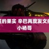 疯狂的果实 辛巴再度发文痛斥小杨哥