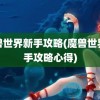 魔兽世界新手攻略(魔兽世界新手攻略心得)