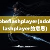 adobeflashplayer(adobeflashplayer的意思)