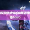 神魔至尊传攻略(神魔至尊传攻略3dm)