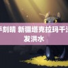 触手刻晴 新疆塔克拉玛干沙漠发洪水