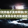 谷歌浏览器不支持网银(华为手机不支持谷歌浏览器吗)