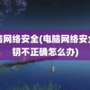 电脑网络安全(电脑网络安全密钥不正确怎么办)