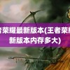 王者荣耀最新版本(王者荣耀最新版本内存多大)