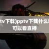 (pptv下载)pptv下载什么软件可以看直播