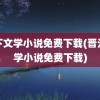 笔下文学小说免费下载(晋江文学小说免费下载)