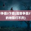 魔兽争霸3下载(魔兽争霸3下载的地图打不开)