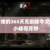 黑大佬的365天无删除中文翻译 小杨哥月饼