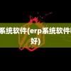 erp系统软件(erp系统软件哪个好)