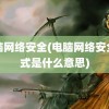 电脑网络安全(电脑网络安全模式是什么意思)