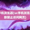 uc手机浏览器(uc手机浏览器解除禁止访问网页)