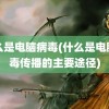 什么是电脑病毒(什么是电脑病毒传播的主要途径)