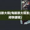 电脑放大镜(电脑放大镜怎么关闭快捷键)