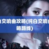 纯白交响曲攻略(纯白交响曲攻略路线)