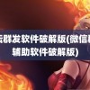 论坛群发软件破解版(微信群发辅助软件破解版)